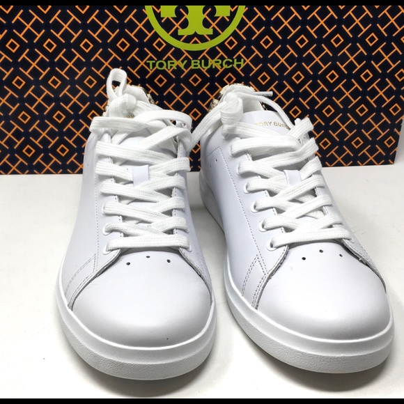 TORY BURCH Howell Court Sneakers Titanium White Warm Roccia - Picture 7 of 13